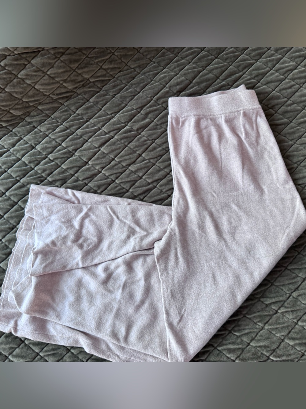 Cozy tan Striped Knit Top and Pants lounge Set - Picture 2 of 3